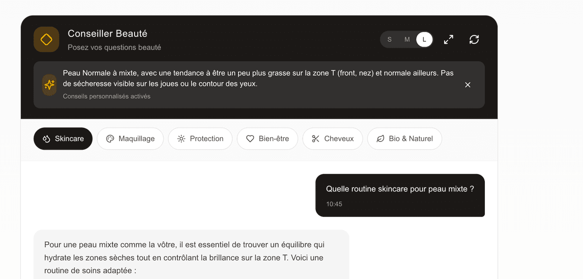 Conseiller Beauté IA BeautyAI
